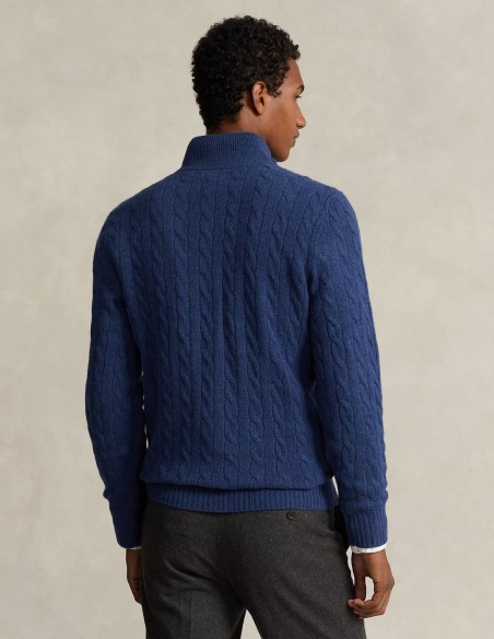 CABLE-KNIT WOOL-CASHMERE SWEATER