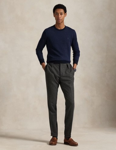 HOUNDSTOOTH WASHABLE WOOL JUMPER