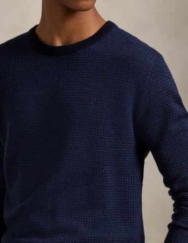 HOUNDSTOOTH WASHABLE WOOL JUMPER