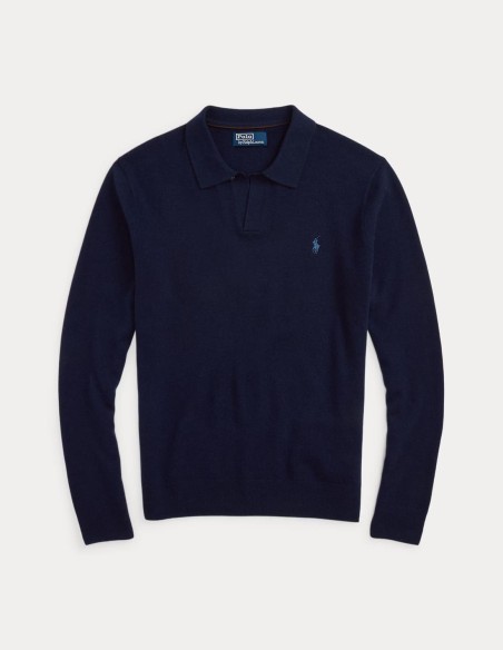 WOOL JOHNNY-COLLAR JUMPER
