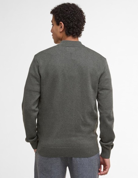 ESSENTIAL CARN BAFFLE ZIP THROUGH SWEATER