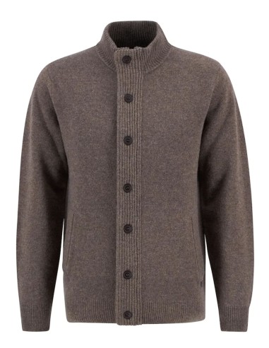 ESSENTIAL ELBOW-PATCH CARDIGAN