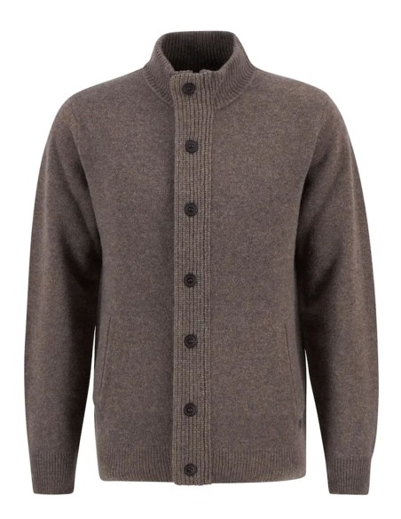ESSENTIAL ELBOW-PATCH CARDIGAN