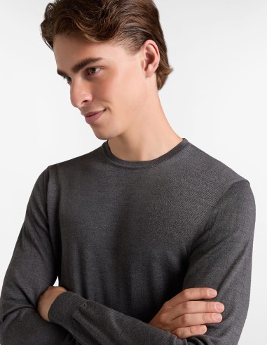 CREW NECK MERINO WOOL SWEATER