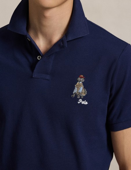 CUSTOM SLIM FIT DOG-EMBROIDERED POLO SHIRT