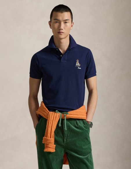 CUSTOM SLIM FIT DOG-EMBROIDERED POLO SHIRT