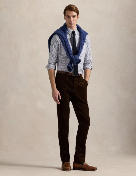 CUSTOM FIT PLAID TWILL SHIRT