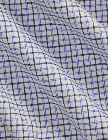 CUSTOM FIT PLAID TWILL SHIRT