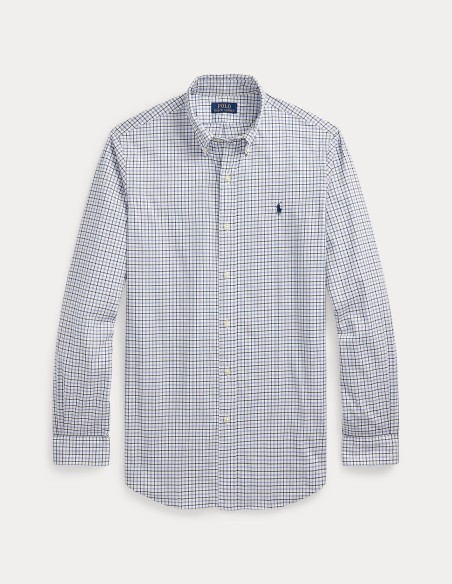 CUSTOM FIT PLAID TWILL SHIRT