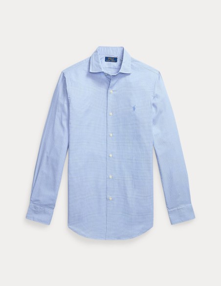 CUSTOM FIT HOUNDSTOOTH TWILL SHIRT