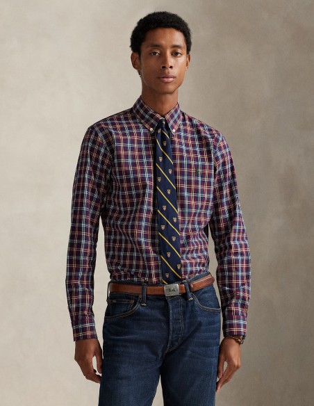 ΠΟΥΚΑΜΙΣΟ PLAID POPLIN SHIRT CUSTOM FIT