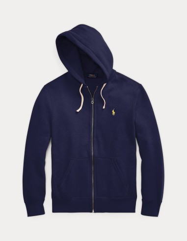 COTTON-BLEND-FLEECE HOODIE