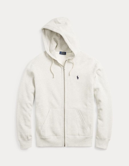 COTTON-BLEND FLEECE HOODIE