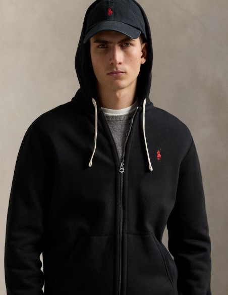 COTTON-BLEND-FLEECE HOODIE