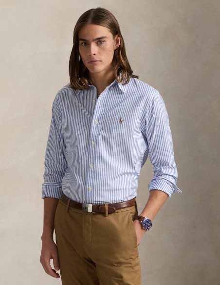 ΠΟΥΚΑΜΙΣΟ STRIPED STRETCH OXFORD CUSTOM FIT