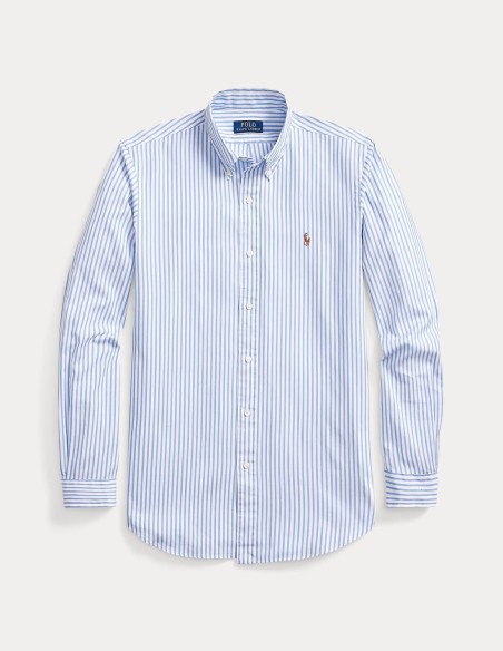 CUSTOM FIT STRIPED STRETCH OXFORD SHIRT