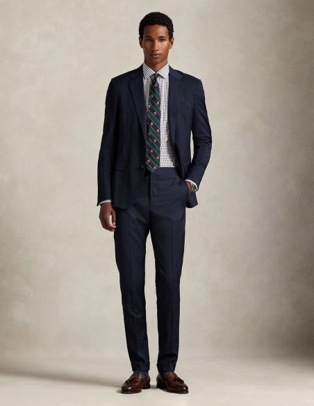 CUSTOM FIT PLAID STRETCH POPLIN SHIRT