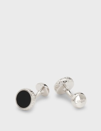 ROUND CUFFLINKS WITH ENAMEL...