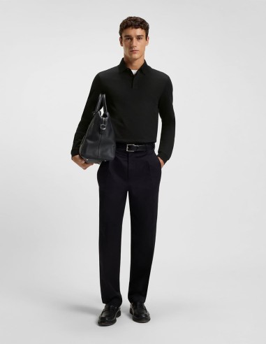 MERCERISED-COTTON POLO SHIRT WITH... MERCERISED-COTTON POLO SHIRT WITH...