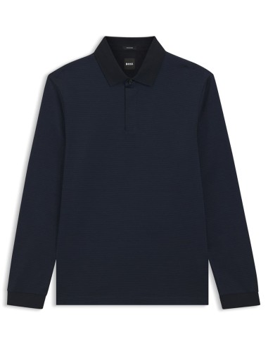 MERCERISED-COTTON POLO SHIRT WITH...