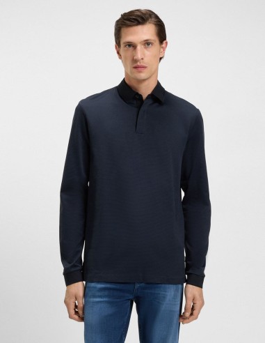 MERCERISED-COTTON POLO SHIRT WITH...