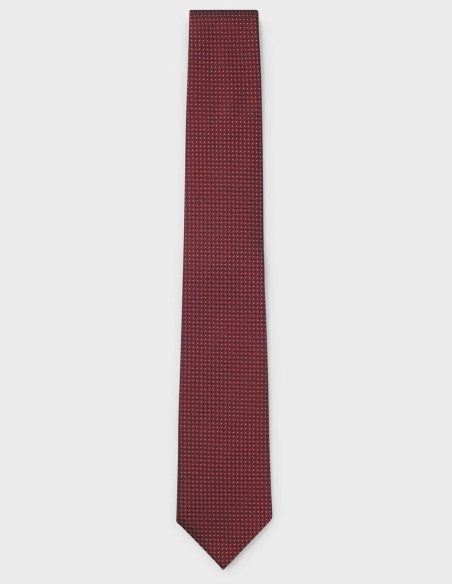 SILK-BLEND TIE WITH MICRO PATTERN
