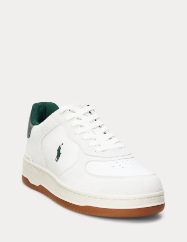 MASTERS COURT SUEDE-PANELLED TRAINER