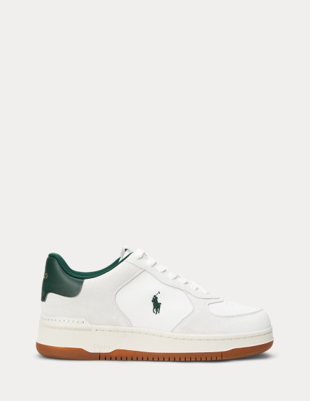 MASTERS COURT SUEDE-PANELLED TRAINER