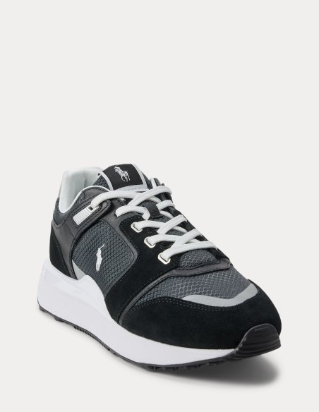 TRAIN 89 V2 SUEDE-PANELLED TRAINER