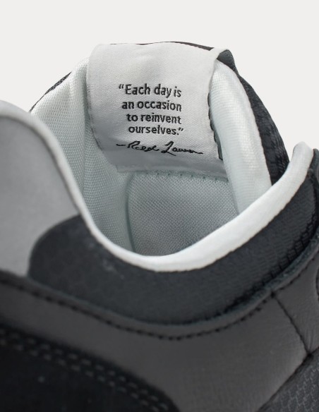 TRAIN 89 V2 SUEDE-PANELLED TRAINER