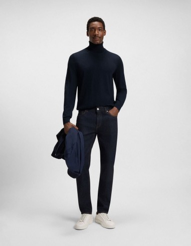 SLIM FIT ROLLNECK SWEATER IN VIRGIN WOOL