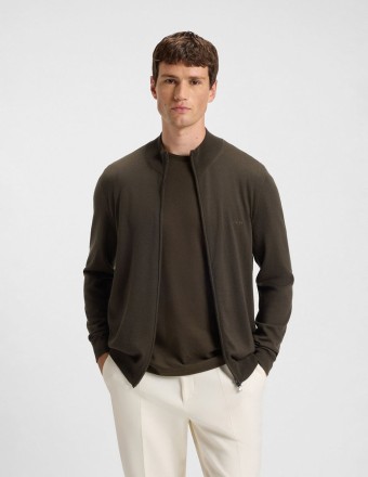 ZIP-UP WOOL CARDIGAN WITH... 2