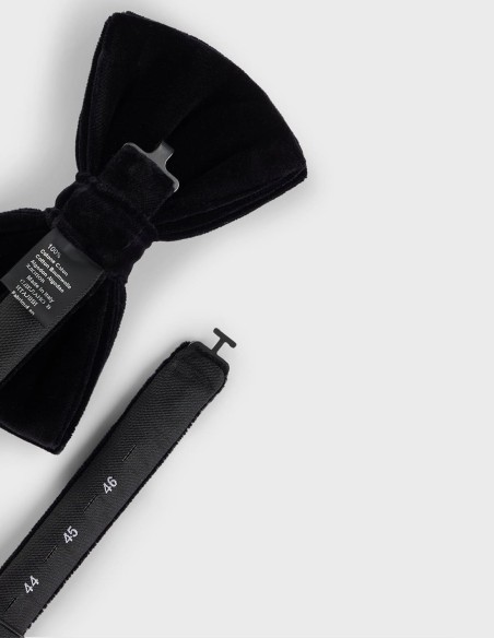 PRE-TIED BOW TIE COTTON VELVET