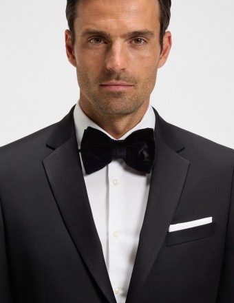 PRE-TIED BOW TIE COTTON VELVET 2