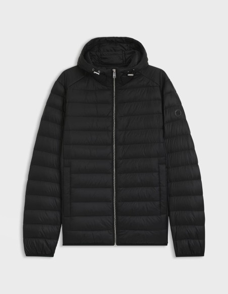 PADDED JACKET WATER-REPELLENT WITH DETACHABLE HOOD