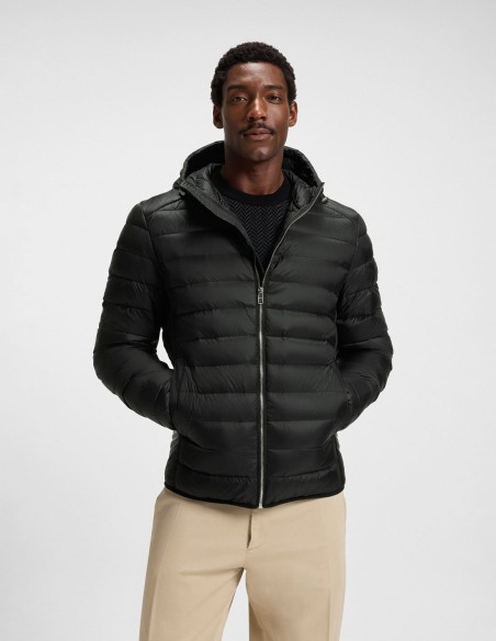 PADDED JACKET WATER-REPELLENT WITH DETACHABLE HOOD