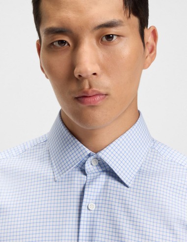 REGULAR FIT EASY IRON CHECKED COTTON...