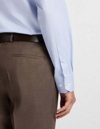 REGULAR FIT EASY IRON STRETCH COTTON...