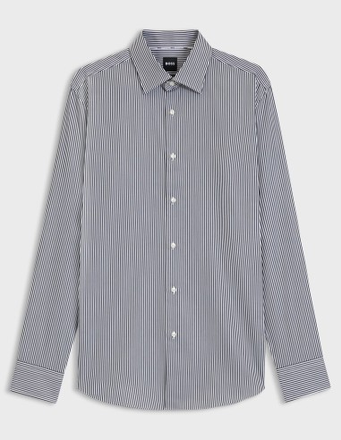 ΠΟΥΚΑΜΙΣΟ STRIPED COTTON EASY IRON...