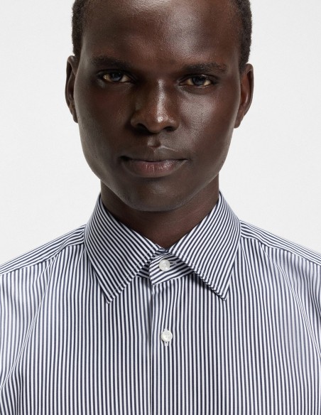 ΠΟΥΚΑΜΙΣΟ STRIPED COTTON EASY IRON SLIM FIT