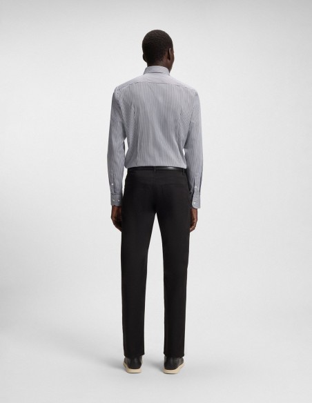 SLIM FIT EASY IRON STRIPED COTTON SHIRT