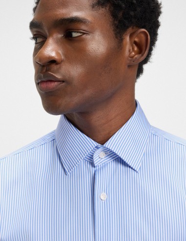 SLIM FIT EASY IRON STRIPED COTTON SHIRT