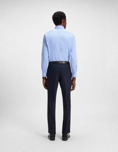 SLIM FIT EASY IRON STRIPED COTTON SHIRT
