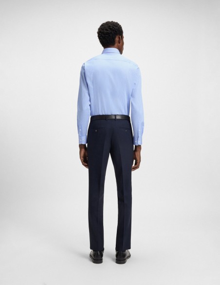 SLIM FIT EASY IRON STRIPED COTTON SHIRT