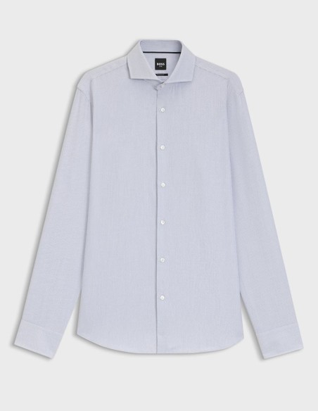 REGULAR FIT WRINKLE-RESISTANT COTTON DOBBY SHIRT