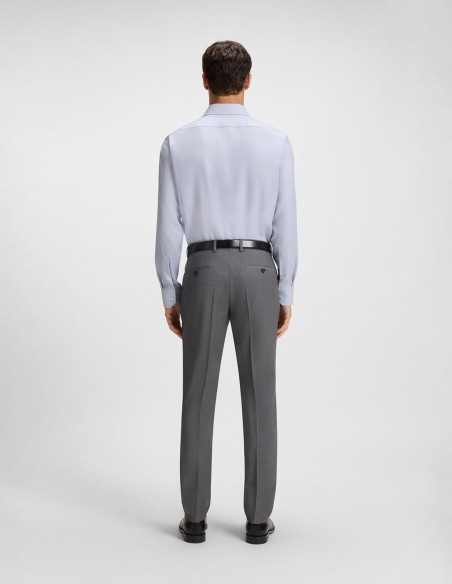 REGULAR FIT WRINKLE-RESISTANT COTTON DOBBY SHIRT