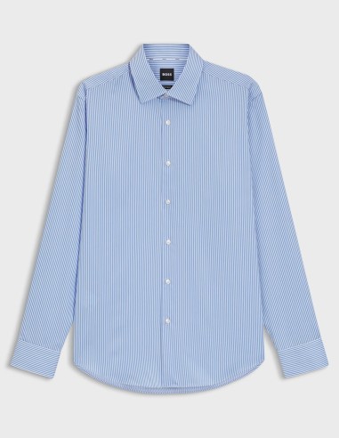 REGULAR FIT SHIRT IN STRIPED COTTON... REGULAR FIT SHIRT IN STRIPED COTTON...