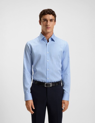 ΠΟΥΚΑΜΙΣΟ STRIPED COTTON SATIN...