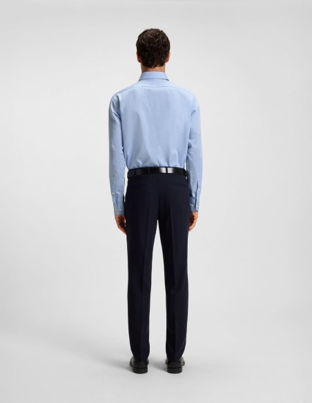 ΠΟΥΚΑΜΙΣΟ STRIPED COTTON SATIN REGULAR FIT