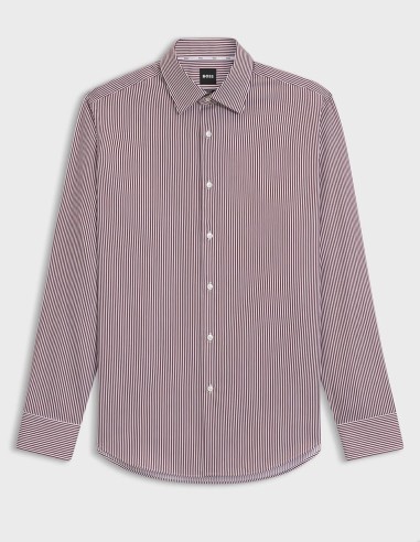 REGULAR FIT SHIRT IN STRIPED COTTON...